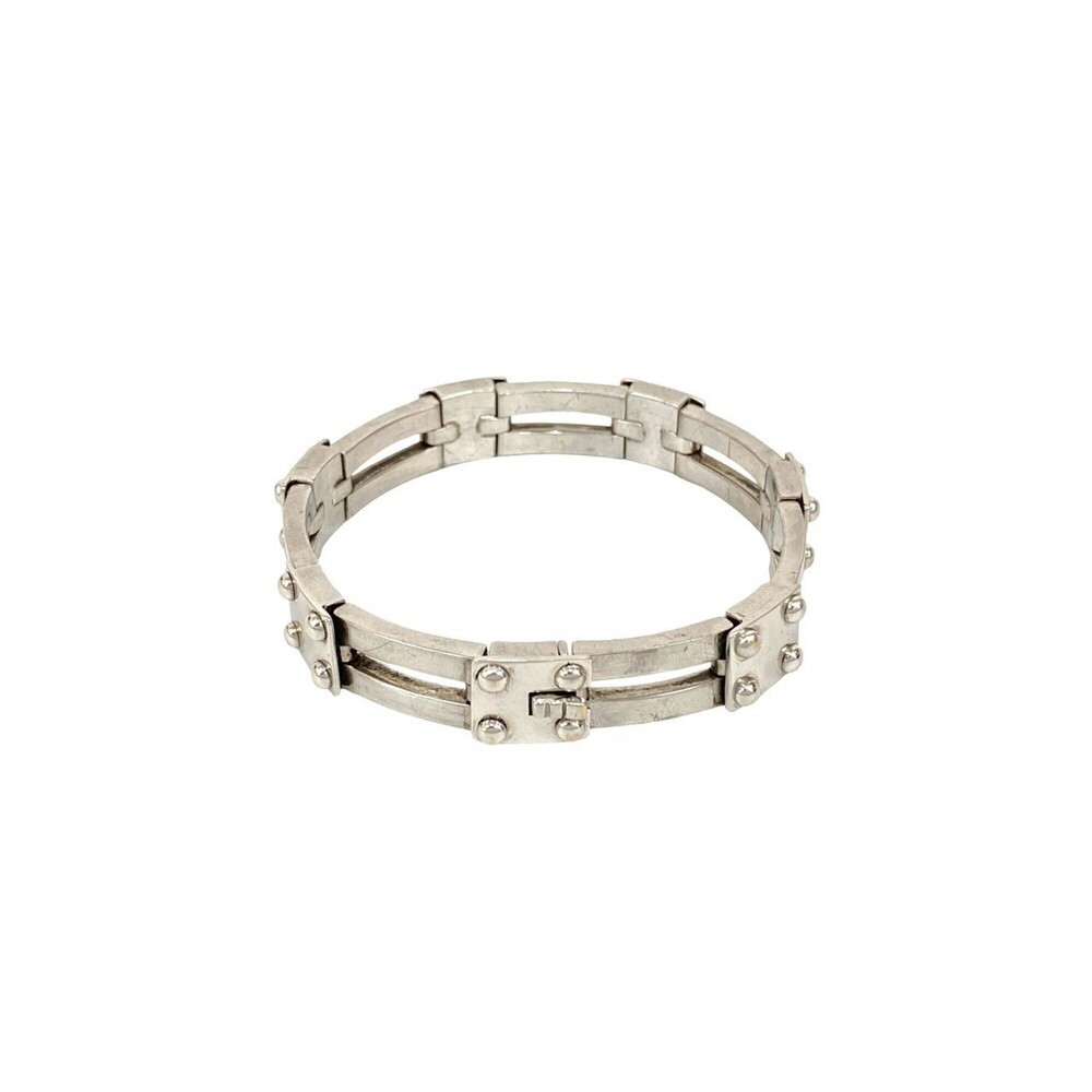 HERMES Silver Charm Bracelet